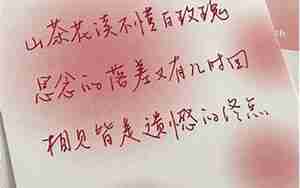 很有诗意代表爱情的句子