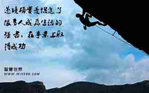 逆境的句子