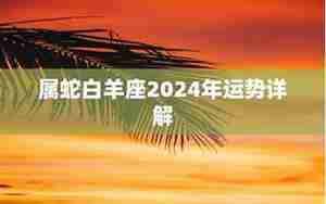 属蛇白羊女2017年运势
