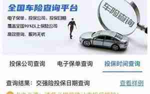查询汽车保险