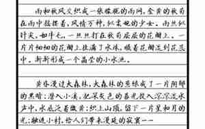 小学四年级写景作文优美句子