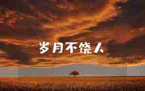 岁月不饶人珍惜生活句子