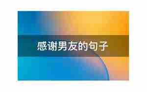 感谢男友送手机的句子