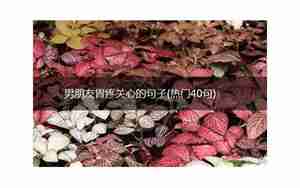 胃疼男朋友不关心的句子