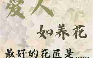 教育如养花的句子