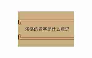 洛洛起名