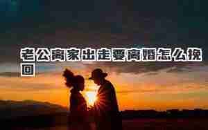 老公离家出走心理学