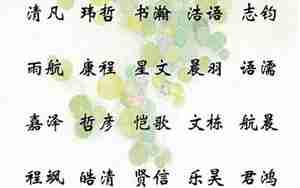 取名寓意