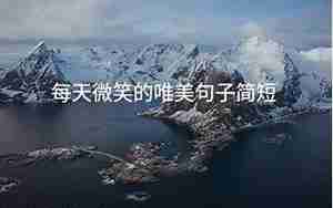 有关微笑的句子要修辞手法