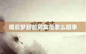 婚后梦到前男友挽回自己