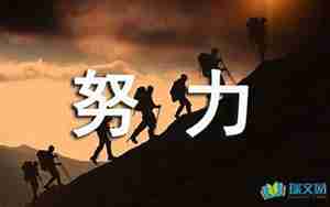 描写实现理想努力的句子