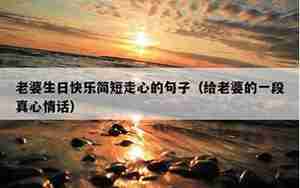 如何默默的打动老婆的心句子