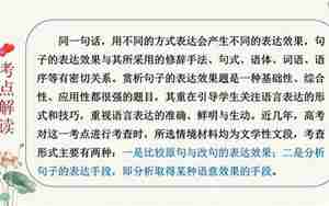 句子的表达效果有哪些
